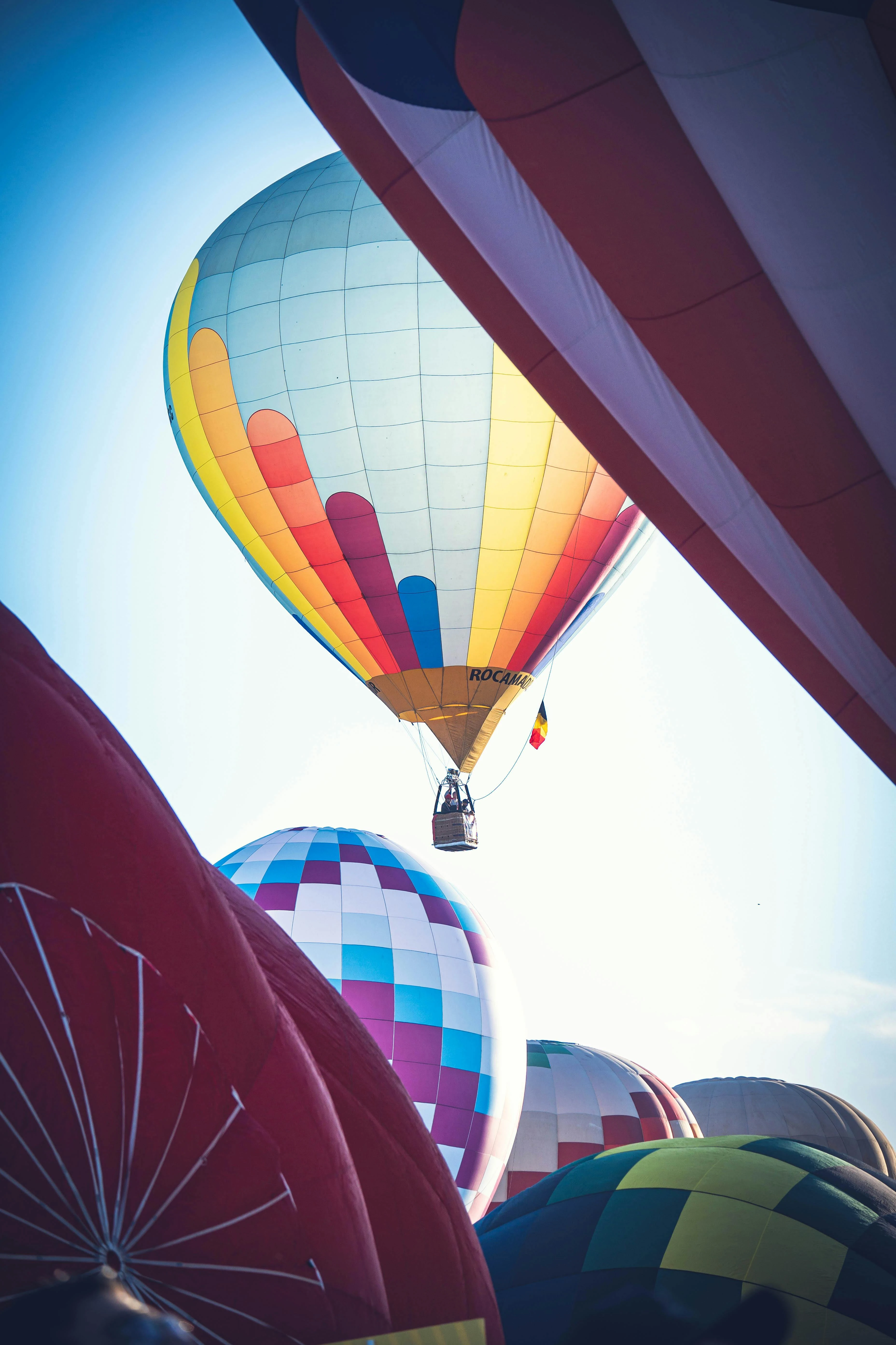 Colourful hot air balloons — a sample image open in Verve